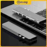 RYRA อะแดปเตอร์แบบสองหัว Type-C ถึง-เข้ากันได้4K ธันเดอร์โบลท์ฮับ3 USB ซีพร้อม USB3.0ช่องเสียบตัวอ่าน SD TF PD สำหรับ Macbook