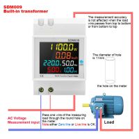 【LZ】№❈✱  Medidor de energia digital do trilho do ruído wattímetro voltímetro monitor do amperímetro CA 40-300V 100A 45Hz-65Hz