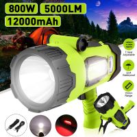 LED Flashlight ไฟฉายแรงสูง Hiking สปอตไลท์ไฟ LED ไฟฉายโคมไฟชาร์จไฟฉายไฟฉายแบบมือถือ USB ไฟฉุกเฉินกลางแจ้งไฟตกปลา