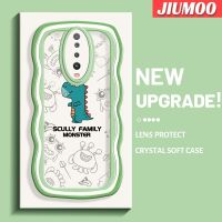 JIUMOO เคสสำหรับ Xiaomi POCO X2 POCO F2 Redmi K30การ์ตูน Little Monster ดีไซน์ใหม่ Colour Wave Border กันกระแทกแบบใสเคสมือถือนิ่มเคสโปร่งใสลายกล้องถ่ายรูปสร้างสรรค์ซิลิกาเจลฝาครอบป้องกัน