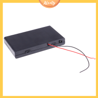 Aleaty? เคสใส่กล่องแบบ DIY พร้อมฝาปิดสายสวิตช์เปิด/ปิดสำหรับ DC12V แบตเตอรี่8x1.5V AA