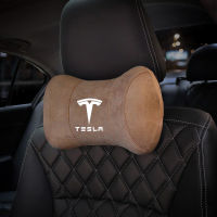 1ชิ้นคอรถหนังนิ่มป้องกันหมอนที่นั่งพนักพิงศีรษะอุปกรณ์เสริมสำหรับ TESLA รุ่น3รุ่น X รุ่น S รุ่น Y Cybertruck K10 Roadster