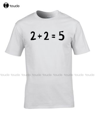 New 2 + 2 = 5 George Orwell 1984 Inspired MenS T-Shirt From Fatcuckoo Cotton T Shirt Tee Custom Tshirt Fashion Funny New