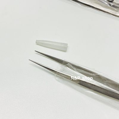 ปากคีบ แหนบคีบชิ้นงาน ปากคีบปลายแหลม ปากคีบปลายทู่ (ราคา/ชิ้น)ยาว17cm Daimond tweezers stainless steel