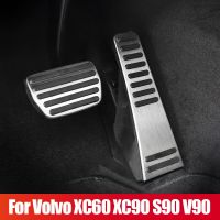 For Volvo XC60 XC90 S90 V90 2015-2019 2020 2021 2022 Car Foot Rest Pedal Accelerator Brake Pedals Cover Non-Slip Pad Accessories