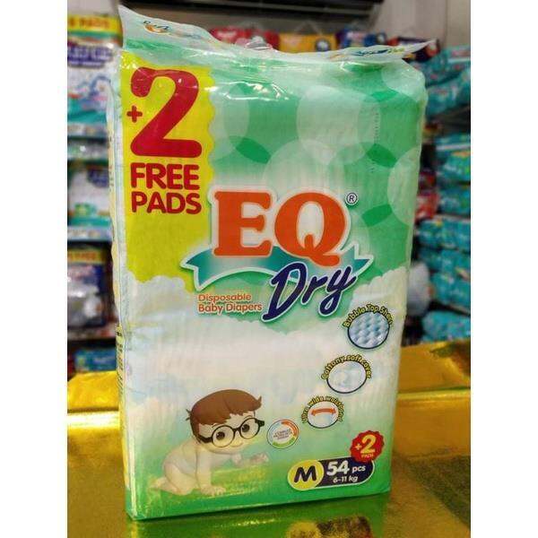 EQ Dry Tape Diaper Medium 54 2pcs Lazada PH