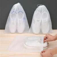 10pcs Shoes Storage Bag Closet Organizer Non-woven Travel Portable Bag Dust-proof Pocket Clothing Classified Hanging Bags