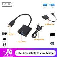 HAF0083 สายอะแดปเตอร์ ตัวแปลง HDMI เป็น VGA HDMI เป็น VGA กล่องรับสัญญาณไปยังจอภาพ สายแปลง HDMI เป็น VGA ใช้งานง่ายๆ ไม่จำเป็นต้องใช้ไดรฟ์ สำหรับโปรเจคเตอร์/ทีวี/จอภาพ/กล่องรับสัญญาณ /xbox/pc/ แล็ปท็อป