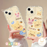 เคส TPU แบบนิ่มลายหมีมิสคอนนี่สำหรับ Samsung A04s A13 A12 A51 A53 A21s A10s A14 A23 A11 A04E A20s การ์ตูนน่ารักของดิสนีย์ A03นำโชควินนี่เดอะพูห์หมี