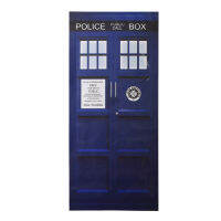 Blue Wall Decal Doctor Who TARDIS Door Graphic Unique Fathead-Style Sticker