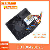 1ชิ้น DBTB0428B2G สำหรับ AVC 4028 DC12V 1A 4สาย PWM ความเร็วสูงเซิร์ฟเวอร์พัดลม40*40*28มิลลิเมตรตกแต่งใหม่สภาพ