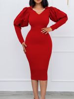 Vestido Feminino Elegante De Lanterna Longa Bainha Bodycon Senhoras Do Escritório Pacote Africano Roupas Trabalho Quadril Bodycon Fino Ganelete Verão