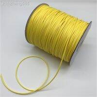 0.5mm 0.8mm 1mm 1.5mm 2mm Yellow Waxed Cotton Cord Waxed Thread Cord String Strap Necklace Rope For Jewelry Making