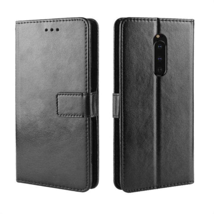 caseสำหรับsony-xperia-1-casing-flipเคสการ์ดหนัง-tpuซิลิโคนฝาหลังอ่อนนุ่มเคสโทรศัพท์