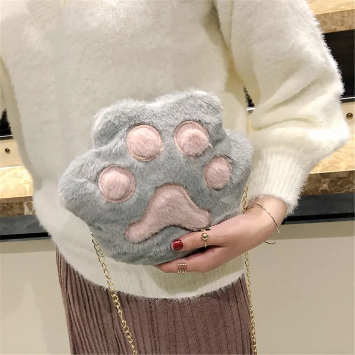 cute-childrens-handbag-zipper-shoulder-bag-lovely-childrens-coin-purse-cute-bear-paw-shoulder-bag-soft-plush-crossbody-bags