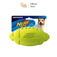 Nerf Dog Rubber Football ของเล่นสุนัข บีบกัดมีเสียง ขนาด 7 นิ้ว