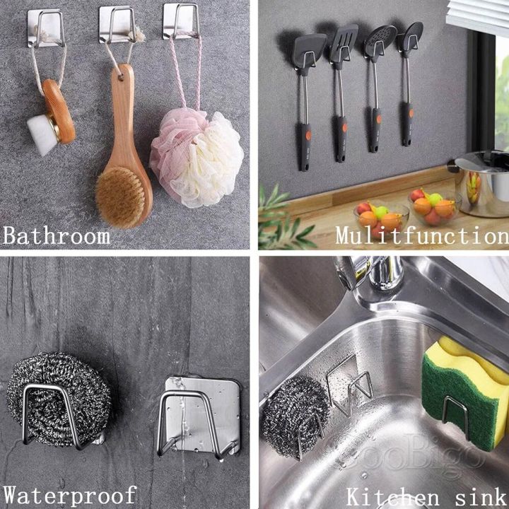 1pcs-kitchen-sponges-holder-self-adhesive-sink-drain-drying-rack-steel-storage-wall-hook-organizer-toilet-bathroom-accessories-bathroom-counter-storag