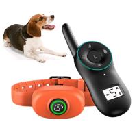 ZZOOI Anti Bark Dog Training Collar IPX7 Waterproof Electric Shock Vibration Beep No Barking USB Rechargeable Remote Control Collar