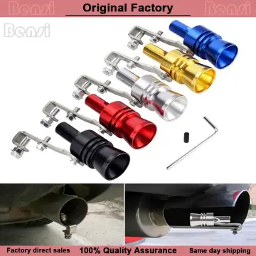 2x Xl Car Exhaust Pipe Oversized Turbo Sound Whistle Simulator