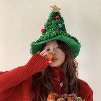 2022 Christmas Tree Hat Glittering Christmas Hats Dense Velvet Plush Funny Party Hats Hat For Adult And Kid Party Dress Up