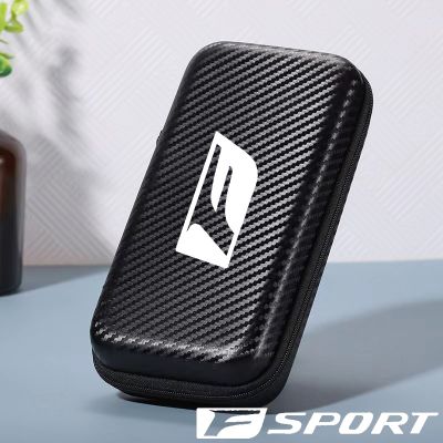 hotx 【cw】 Lexus F GSF ct gs nx Car Carbon fiber digital Supplies Storage bag Armrest