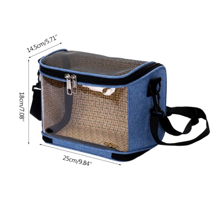 parrot-travel-cage-bird-carrier-น้ำหนักเบาสัตว์ขนาดเล็ก-pet-carrier-ตาข่ายระบายอากาศได้ดี-top-clear-view-window