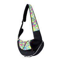 Cat Carrying Bag Adjustable Zippered Sling Carrier for Dogs Soft Travel Crossbody Bag with Large Opening 3-10 Lbs Bearing Load Pet Carriers for Indoor &amp; Outdoor smart