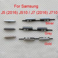 ปุ่มเปิด/ปิดคีย์ด้านข้าง1 Set2pcs สำหรับ J510 Samsung Galaxy J5 J510f J5108 / J7 J710ชิ้นส่วน J7108 J710f