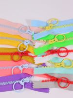 ❁ 5 pcs 5 Resin Zipper Loop Slider Zipper Closure End For Handicraft Purse Purse Pocket Sewing Bags Shoes Clothing Accessories