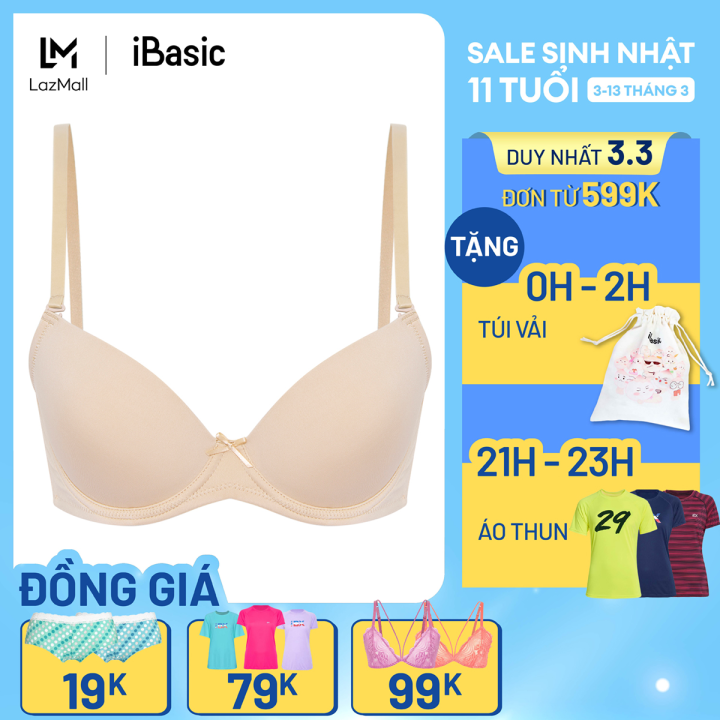 Áo ngực có gọng mút vừa demi daily iBasic BRAW087 | Lazada.vn Áo Ngực Có Gọng Mút Vừa Demi Daily Ibasic Braw087 | Lazada.Vn