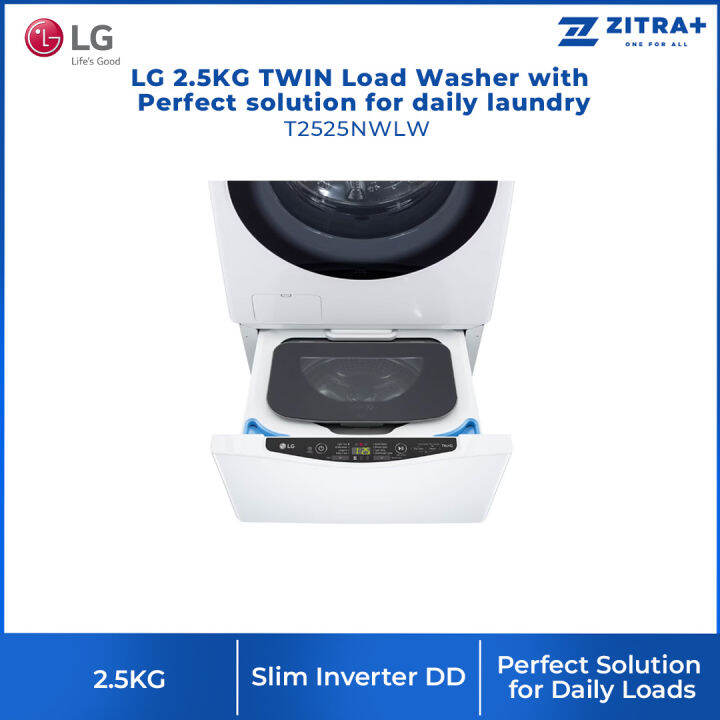 LG 2.5KG TWIN Load Washer with Perfect solution for daily laundry