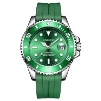 2023 Automatic Mechanical Watch Mens Watch Rubber Belt Green Water Ghost Mens Watch Waterproof Douyin White List 【QYUE】