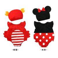 ฤดูร้อนสองชิ้นมินนี่มิกกี้รูปจุดสีแดง romper INS เด็กทั้งหมดฝ้ายชุดสูทปีน Summer two-piece Minnie Mickey baby rompers