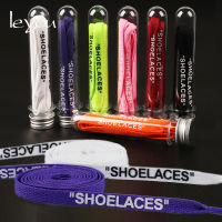 Leyou ด้านคู่ "Shoelaces" Letter กีฬาเชือกผูกรองเท้าอุปกรณ์เสริม DIY แบนรองเท้าผ้าใบรองเท้า Laces เด็กผู้ใหญ่ Shoelaces Charm ใหม่-fgludnfmsf