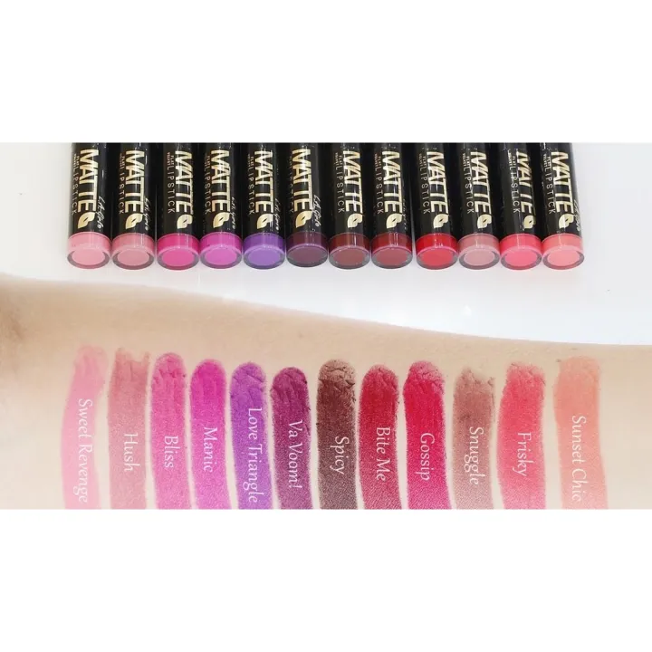 Japanese White ShoppingLA Girl Flat Velvet Matte Lipstick Lazada PH