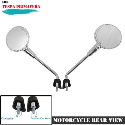 ✜✒◊ Motorcycle Rear View Rearview Mirrors Left Right Side Accessories For Vespa Primavera 4T-3V NOABS E2 E4 50 125 150 2T 4T 2013-18