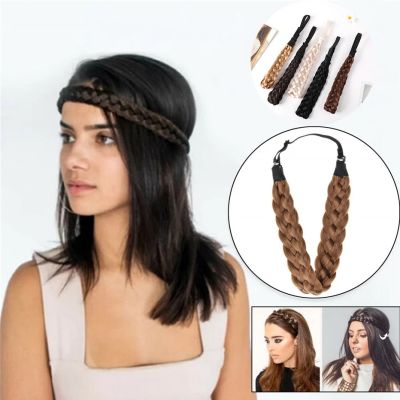 【CC】 Fashion Headband Elastic Hair Band Wig Accessories Braid Headwear Adjustable Size