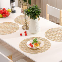 Table Mat Europian Style Hibiscus Design PVC Table Cover for Ramadan Hari Raya Dining Table Decoration European Hibiscus Placemat