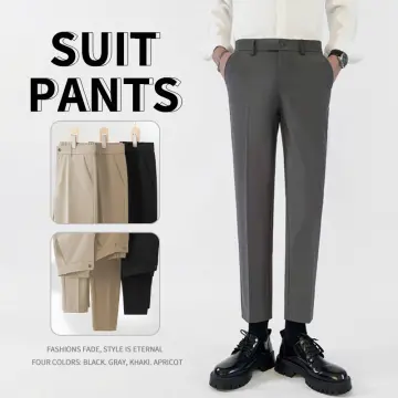 Fashion Jeans Seven - New Office Outfit Gray Slacks Pants With Pocket For  Men A903