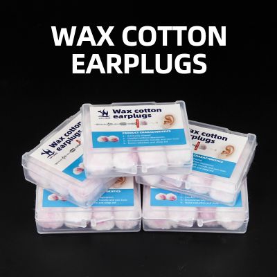 ❏✢❀ Wax Cotton Noise Earplugs Anti Noise Ear Plugs Travel Sleep Soundproof Noise Reduction Soft Earplugs Quiet Protect Hearing