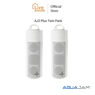 [มีประกัน] Aquajam อควาแจม ลำโพงกันกันน้ำรุ่น AJ2 Plus Twin Pack สีขาว [ชุดคู่สุดคุ้ม]