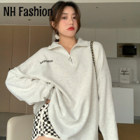 NH Fashion เสื้อฮู้ด เสื้อแขนยาวอบอุ่น หลวมและสบาย เท่ ทันสมัย วินเทจ นุ่มนวล WWY23000M7 41Z231008