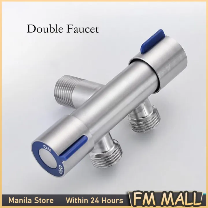 Stainless Steel Double Control Angle Valve One Point TwoWay Valve