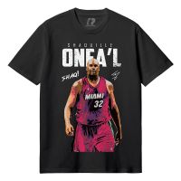 เสื้อยืดคอกลมNba - ONEAL SHAQ เสื้อยืดผ้าฝ้าย แขนสั้น พิมพ์ลาย 30s s m - l - xl - xxl kaos Basketball distro kobe bryant stephen curry morant memphis chicago bulls bootleg michael Jordan สําหรับผู้ชาย ผู้หญิง S-5XL