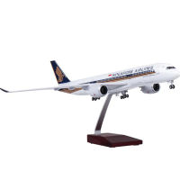 Singapore Airlines Airbus A350 Airplane Model with LED Light (Touch or Sound Control) Plane for Decoration