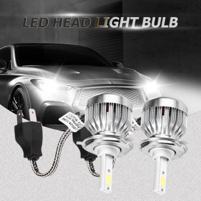 หลอดไฟหน้ารถยนต์ไฟรถยนต์12V ไฟหน้ารถยนต์ H4 LED กันน้ำ