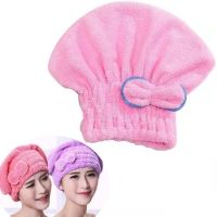 1PC Dry Hair Cap Speed Up Water Absorption and Quick-drying Thickened Shower Cap Coral Fleece Towel Headscarf Women Headscarves Towels