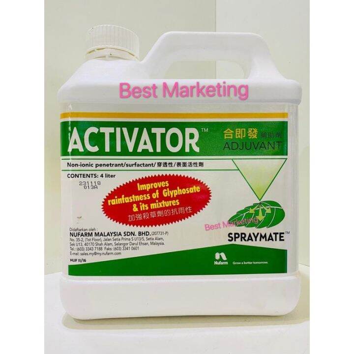Activator adjuvant / nonionic (4liter) Lazada