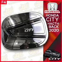 ครอบฝาถังน้ำมัน ครอบฝาถัง ฝาปิดถัง ฮอนด้า ซิตี้ แฮชแบค Honda City Hatchback 2020  5 ประตู ชุบโครเมี่ยม ( F4 )