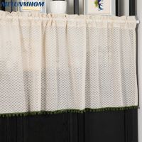 【YD】 Curtains for Door Short Tulle Cabinets Balcony Sheer Partition Half Curtain Window Valance pascoa